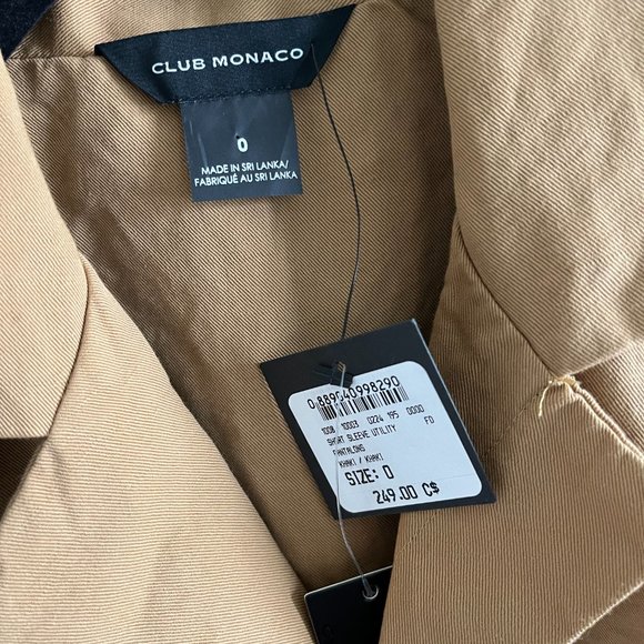 ~SOLD~ Club Monaco Short Sleeve Utility Jumpsuit NWT - Picture 8 of 9